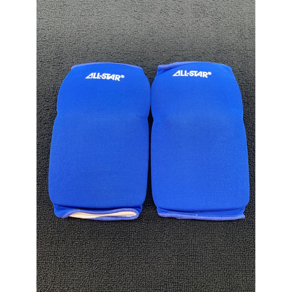 ALL STAR Extra Long‎ Sports Knee Pads Large Blue Volleyball Wrestling